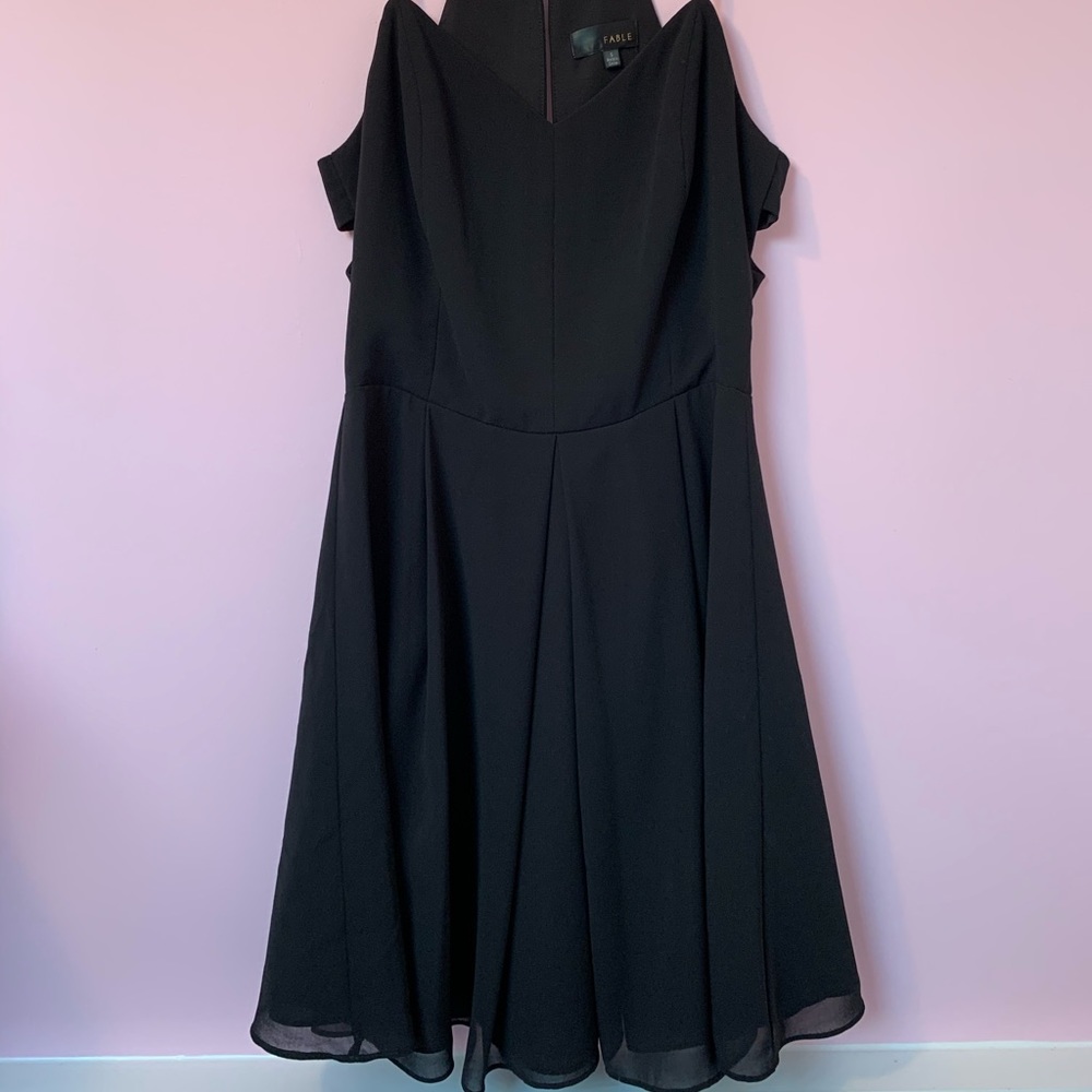 Black Skater Dress (A-Line) from Fable.